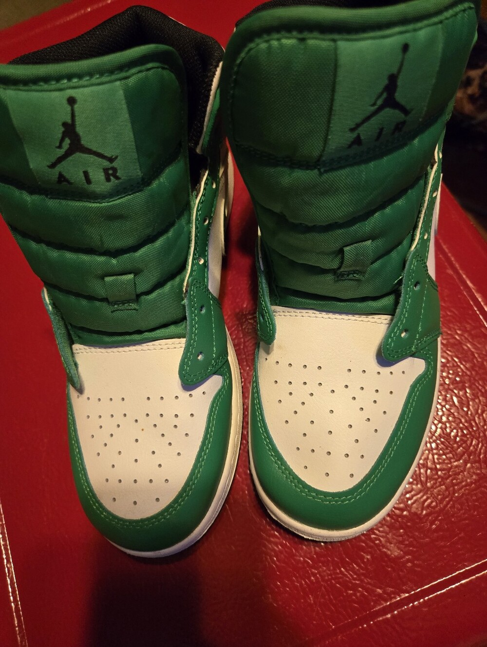 Nike Kids Green & White High-Top Sneakers